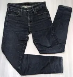 【古着】ユニクロ　ダークブルー　スキニーデニム　29(73.5cm)　③