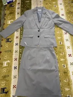 グレー ビジネススーツ セット13号(ジャケット/スカート)