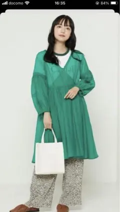 新品！FREAK'S STOREシアーカシュクールミニワンピのサムネイル