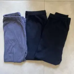 キッズレギンス3点セット 100cm 黒 グレー
