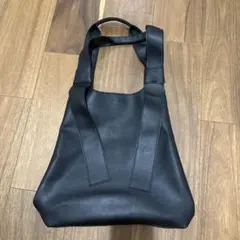 CLANE ブラックレザートートバッグ