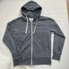 Hanes グレー フルジップパーカー S メンズ