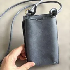 アフタヌーンティースマホショルダーバッグ 青のサムネイル