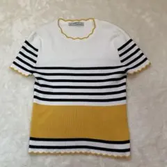 zaraサマーニット　美品　ボーダー