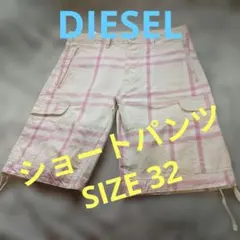 DIESEL チェック柄 カーゴショートパンツ 32インチのサムネイル
