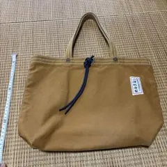 ブラウンキャンバストートバッグ