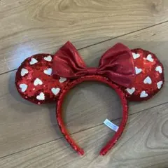 ディズニー　ミニーちゃん耳カチューシャ