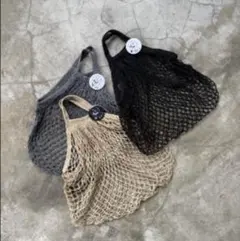 chieko+ POPUP ノベルティ くーちゃんメッシュバッグ 黒