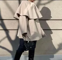 ポンチョ ロングコート