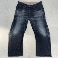 エドウィン EDWIN W36 立体裁断 鬼ヒゲ ハチノス デニムパンツ 古着のサムネイル