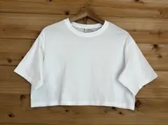 H&M DIVIDED クロップドTシャツ S ホワイト