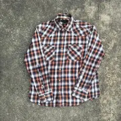 Eddie Bauer ネルシャツ チェック 茶/紺 Mのサムネイル