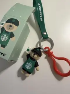 スターバックス クマ ベアリスタ　ストラップ　キーホルダー