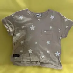 BREEZE 90cm 半袖Tシャツ　星柄　ベージュ