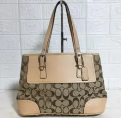 no38270 COACH コーチ 6892 シグネチャー トート バッグ