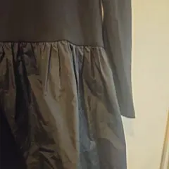 ブラック長袖カットソーワンピース　新品