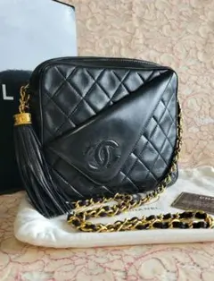 未使用 超希少 ヴィンテージ CHANEL マトラッセ チェーンショルダーバッグのサムネイル