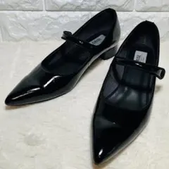 Le Talon GRISE エナメル メリージェーンパンプス 24cm 黒