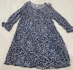 ZARA ザラキッズ　140cm 花柄ワンピース　七分袖