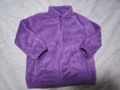 ユニクロ フリースジャケット 紫 90cm