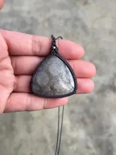 フォッシルコーラル　マクラメアクセサリー