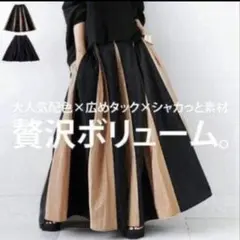 antiqua 贅沢ボリュームタックフレアスカートのサムネイル