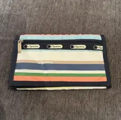 LeSportsac ストライプ 財布　通帳ケース　パスポート入れにも！