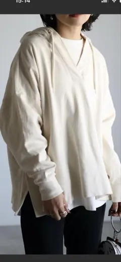 【ap retro】サイドスリットスエットパーカー