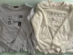 【メゾピアノ、BEBEおまとめ】 トレーナー 140㎝　２点