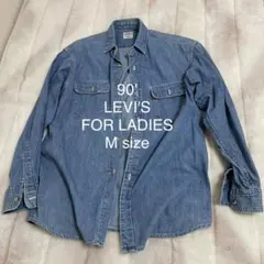 90年代 LEVI'S リーバイス レディース デニムシャツ オレンジタブ Mのサムネイル