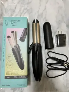 (保証書/海外対応)コードレス2WAYヘアアイロン コイズミ カール/ストレート