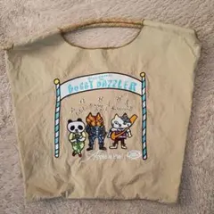 BOBBY DAZZLER 　刺繍エコバッグ ベージュ