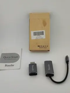 2038.USB C to HDMI VGA Adapter ケーブル