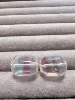 天然石 フローライト パーツ2個売り