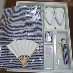 ストライプ七五三　男の子用袴セット