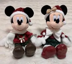 東京ディズニーリゾート クリスマス　2025 ミッキー　ミニーぬいぐるみ　赤