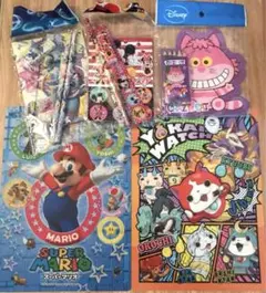 文房具セット　ディズニー　スーパーマリオ　妖怪ウォッチ　まとめ売り