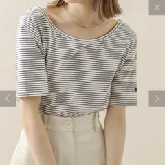 mystic ミスティック　mline エムライン　チビ半袖Tシャツ　ボーダーのサムネイル