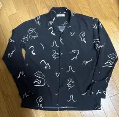 INHERIT オープンカラーシャツ　柄シャツ