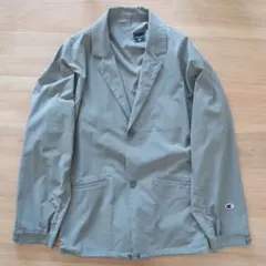 春夏 champion チャンピオン ジャケット グレー ブラックエディション