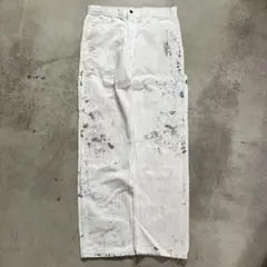 DICKIES ペンキ グランジ ホワイト ペインターパンツ W38 - メルカリ