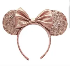 ディズニー カチューシャ ピンク スパンコール