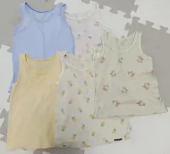 UNIQLO コットンメッシュタンクトップ 5枚セット 100サイズ