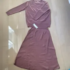 GU ニット　上下セット　パステルピンク