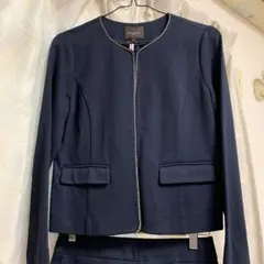 レディース ノーカラージャケット スカート