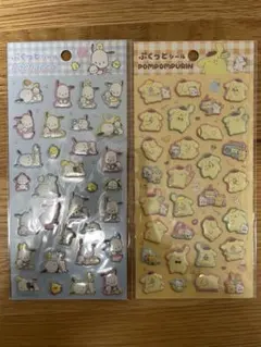 DAISO ポムポムプリン　ポチャッコ ぷくっとシール