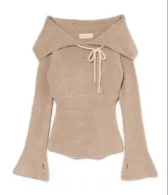 新品未開封andmary Flora beigeニットトップス