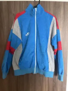 70s 80s ユーロ古着 フランス トラックジャケット 青 vintage