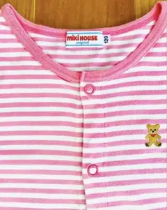 Miki House ピンク　ボーダーロング120(日本製)