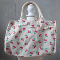 bonica dot チェリー柄 トートバッグ
